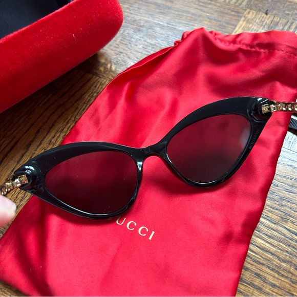 Gucci GG0978S Sunglasses in Black/grey BRAND NEW AUTHENTIC - Picture 10 of 11